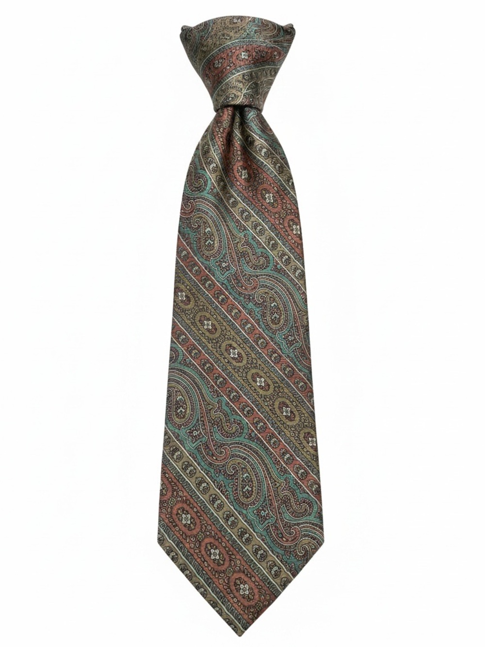 Vintage John Comfort x Edward Chapman Paisley Silk Tie Made in England